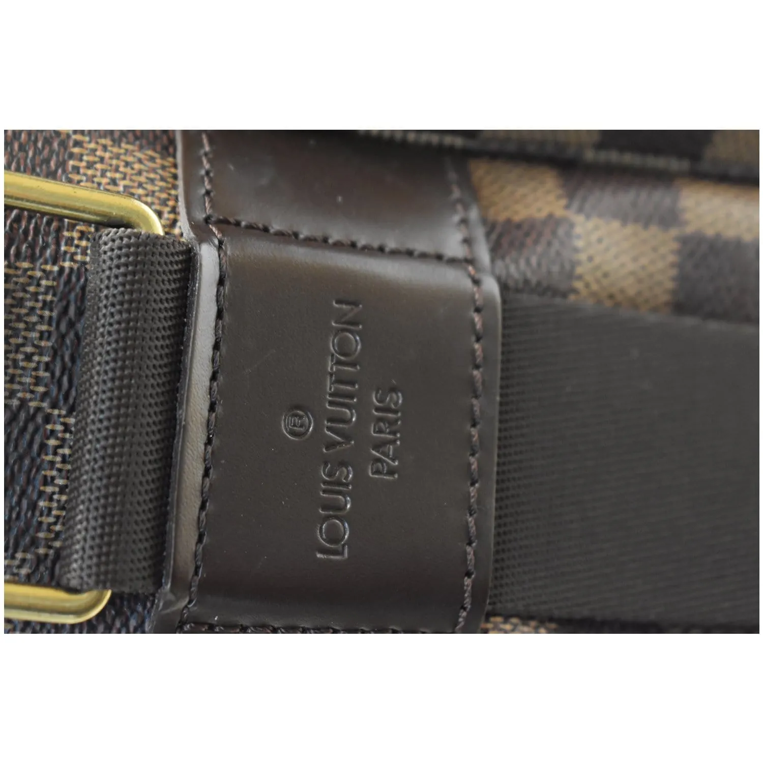LOUIS VUITTON Broadway Damier Ebene Messenger Bag Brown