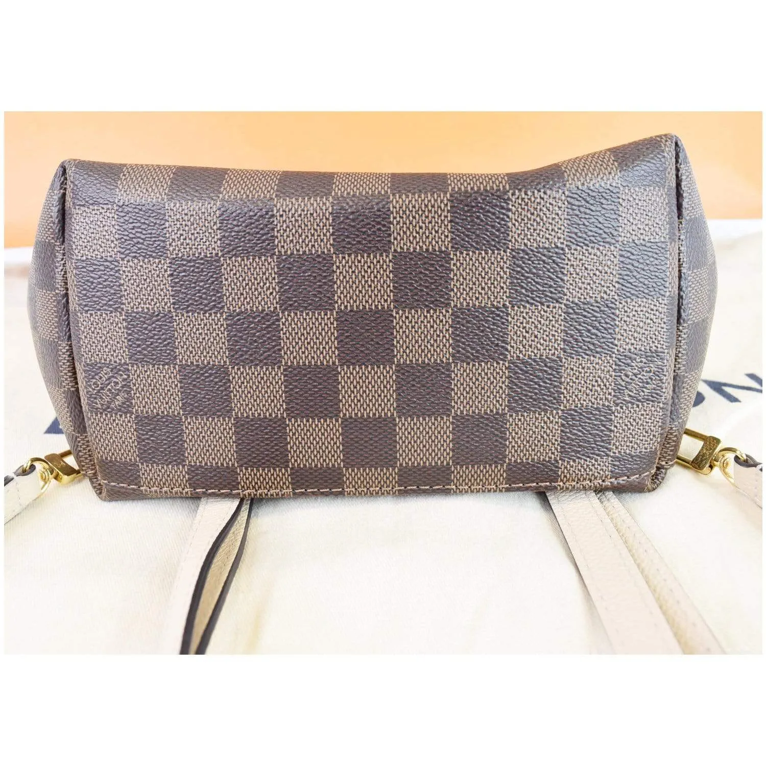 LOUIS VUITTON Clapton Damier Ebene Backpack Bag Brown