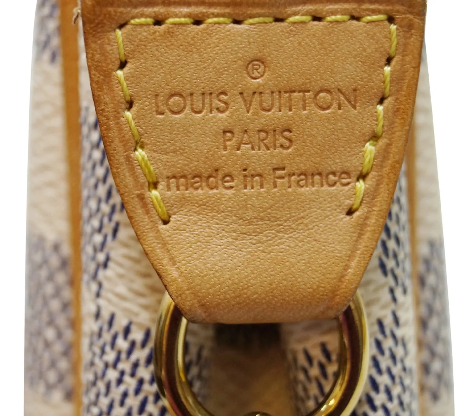 LOUIS VUITTON Damier Azur Eva Clutch Crossbody Bag