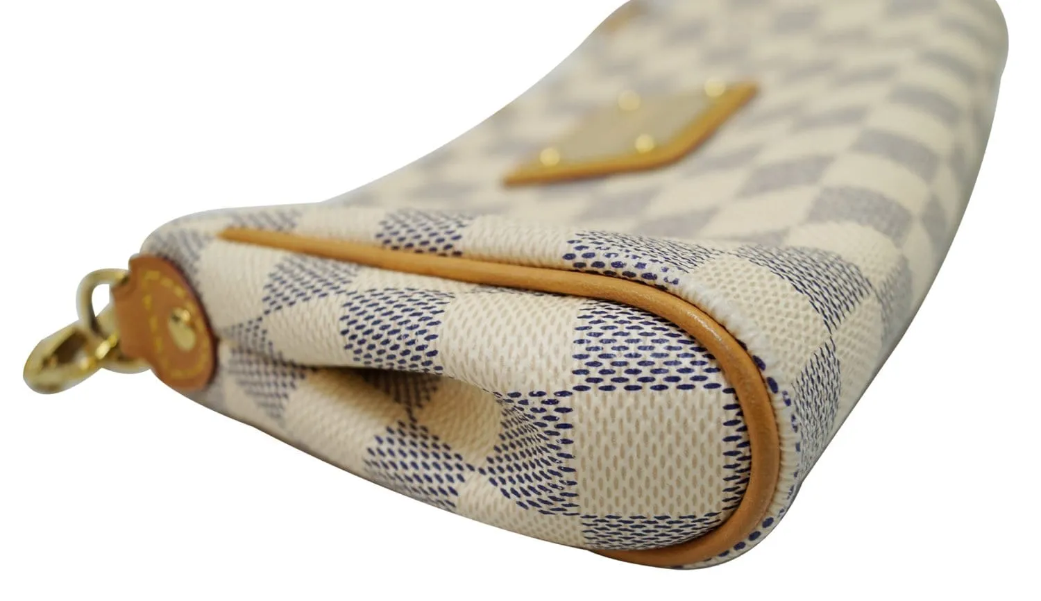 LOUIS VUITTON Damier Azur Eva Clutch Crossbody Bag