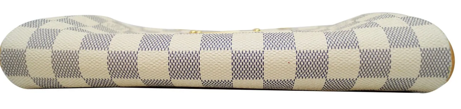 LOUIS VUITTON Damier Azur Eva Clutch Crossbody Bag
