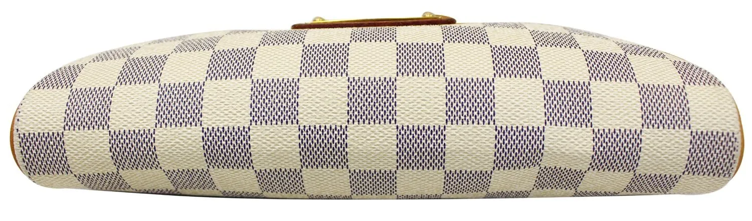 LOUIS VUITTON Damier Azur Eva Clutch Crossbody Bag