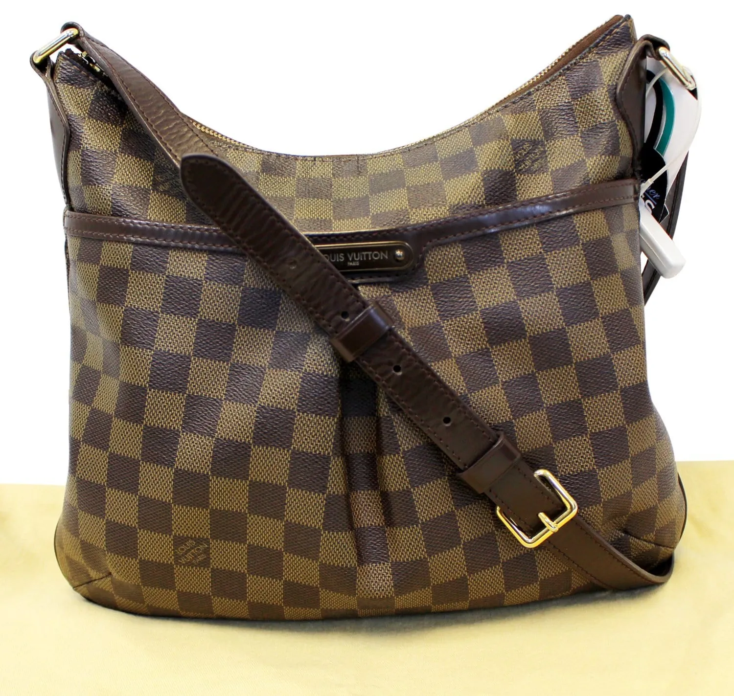 LOUIS VUITTON Damier Ebene Bloomsbury PM Crossbody Bag