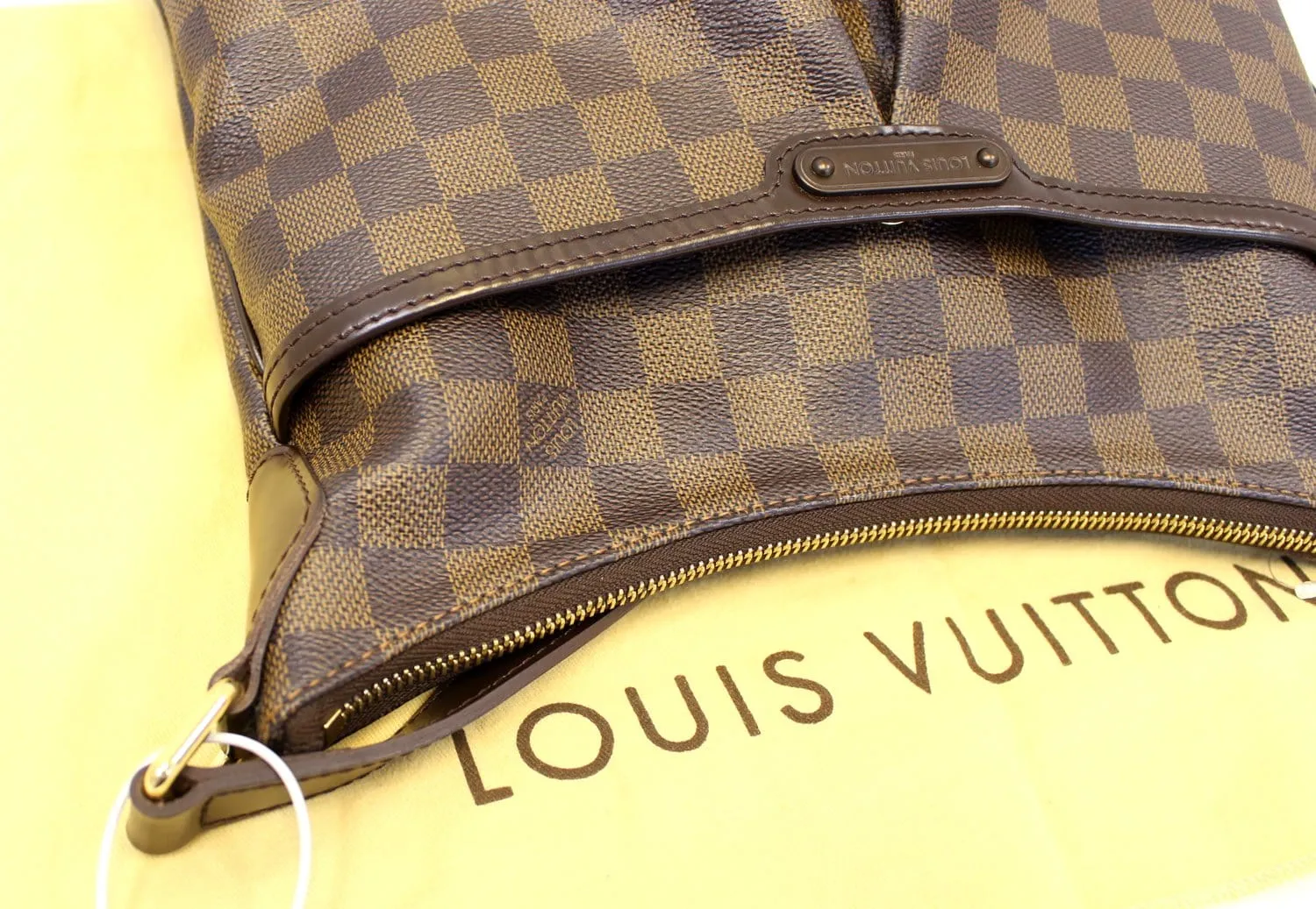 LOUIS VUITTON Damier Ebene Bloomsbury PM Crossbody Bag