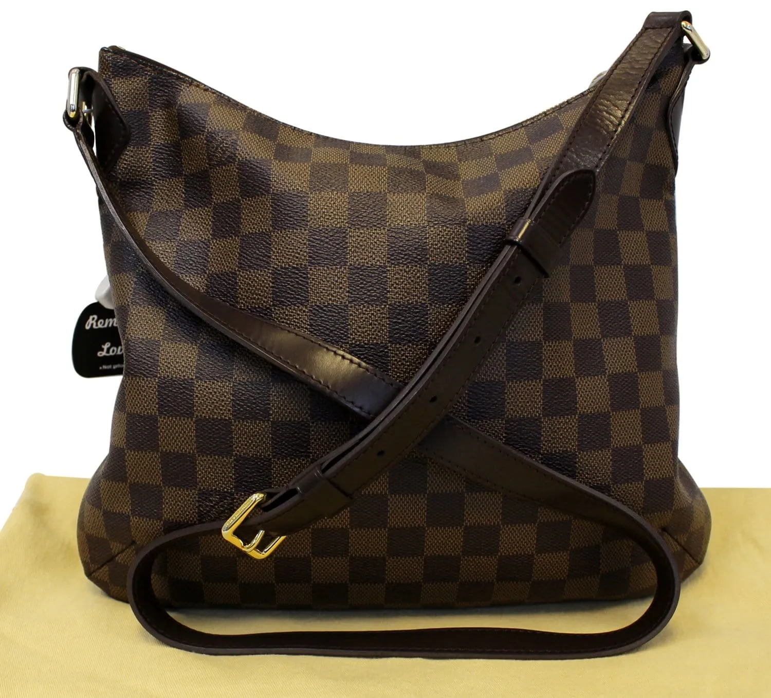 LOUIS VUITTON Damier Ebene Bloomsbury PM Crossbody Bag