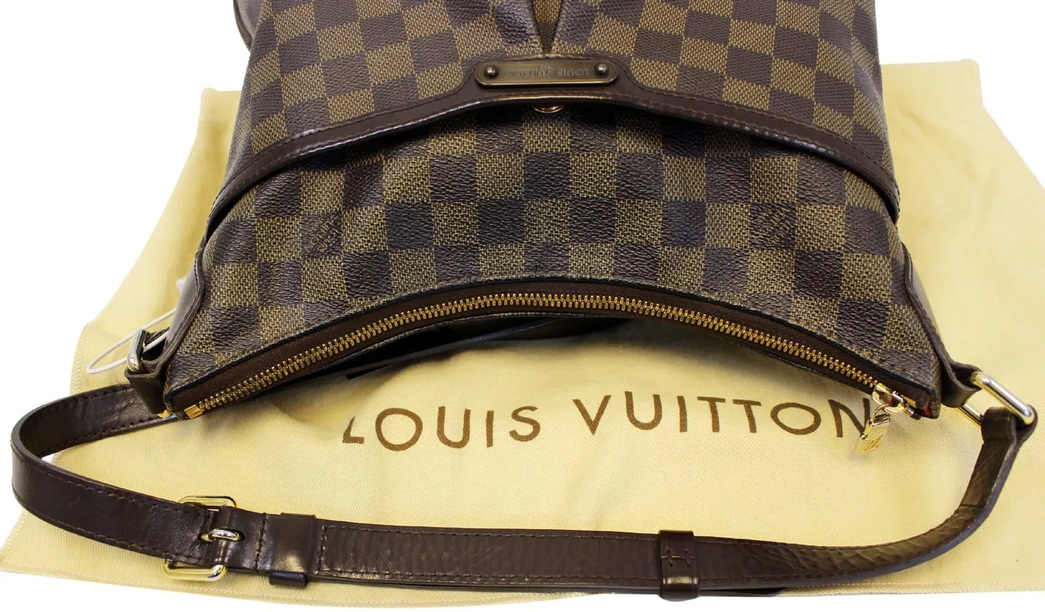 LOUIS VUITTON Damier Ebene Bloomsbury PM Crossbody Bag