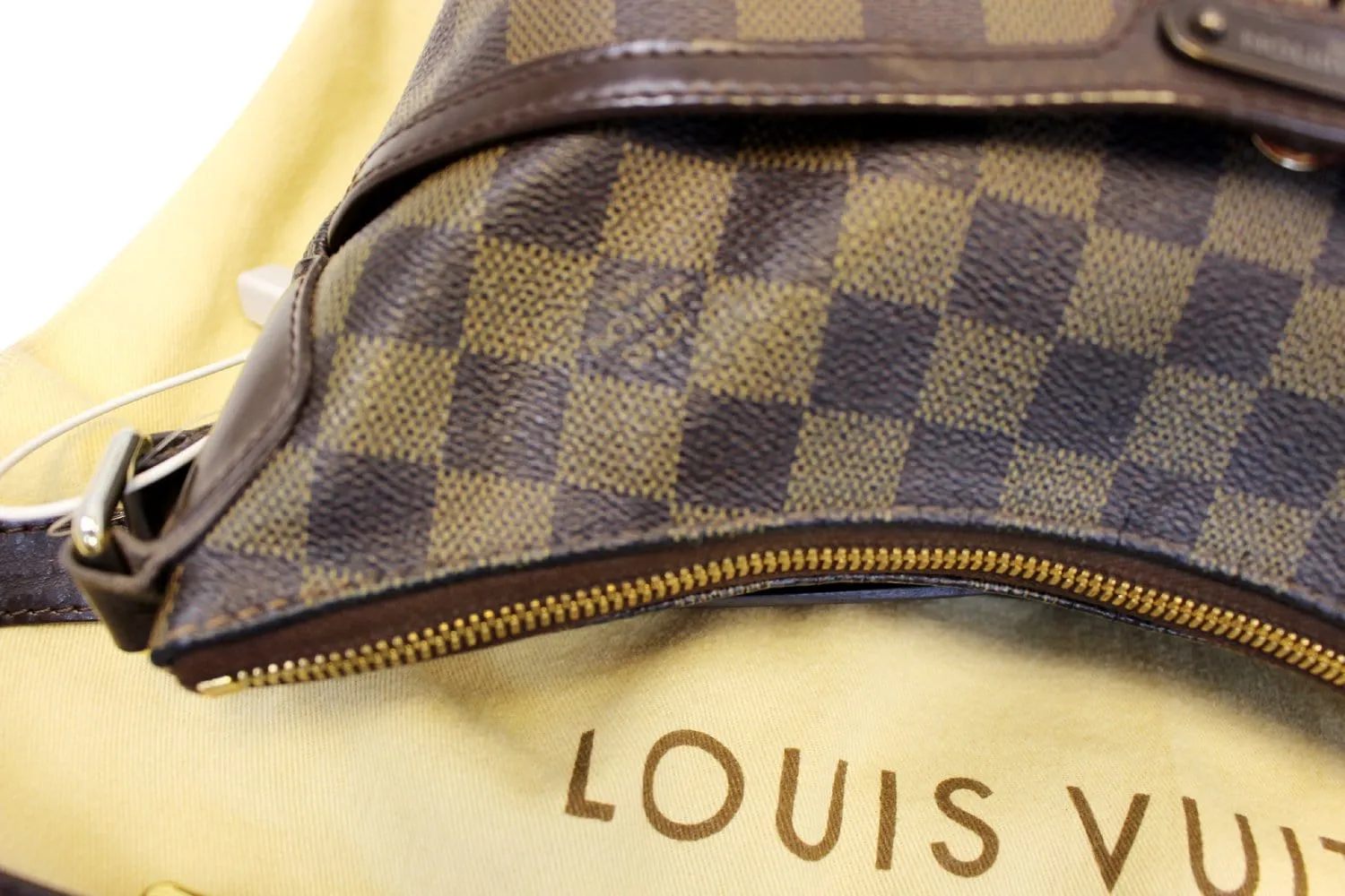 LOUIS VUITTON Damier Ebene Bloomsbury PM Crossbody Bag