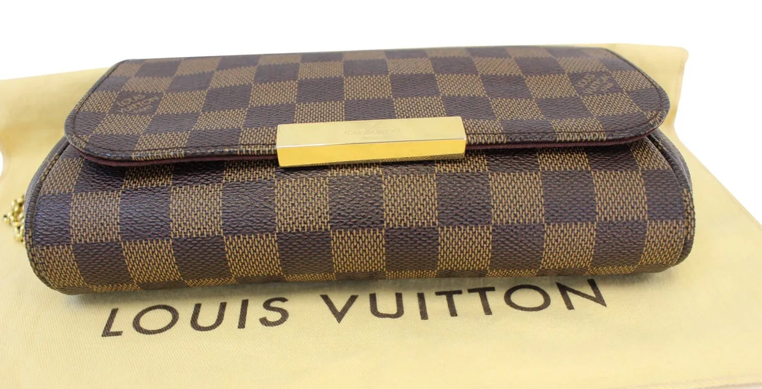 LOUIS VUITTON Damier Ebene Favorite PM Bag