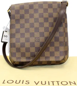 LOUIS VUITTON Damier Ebene Musette Salsa Crossbody Bag