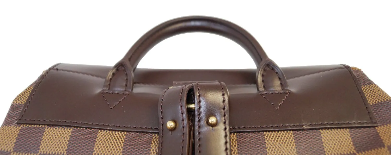 LOUIS VUITTON Damier Ebene Soho Backpack Bag