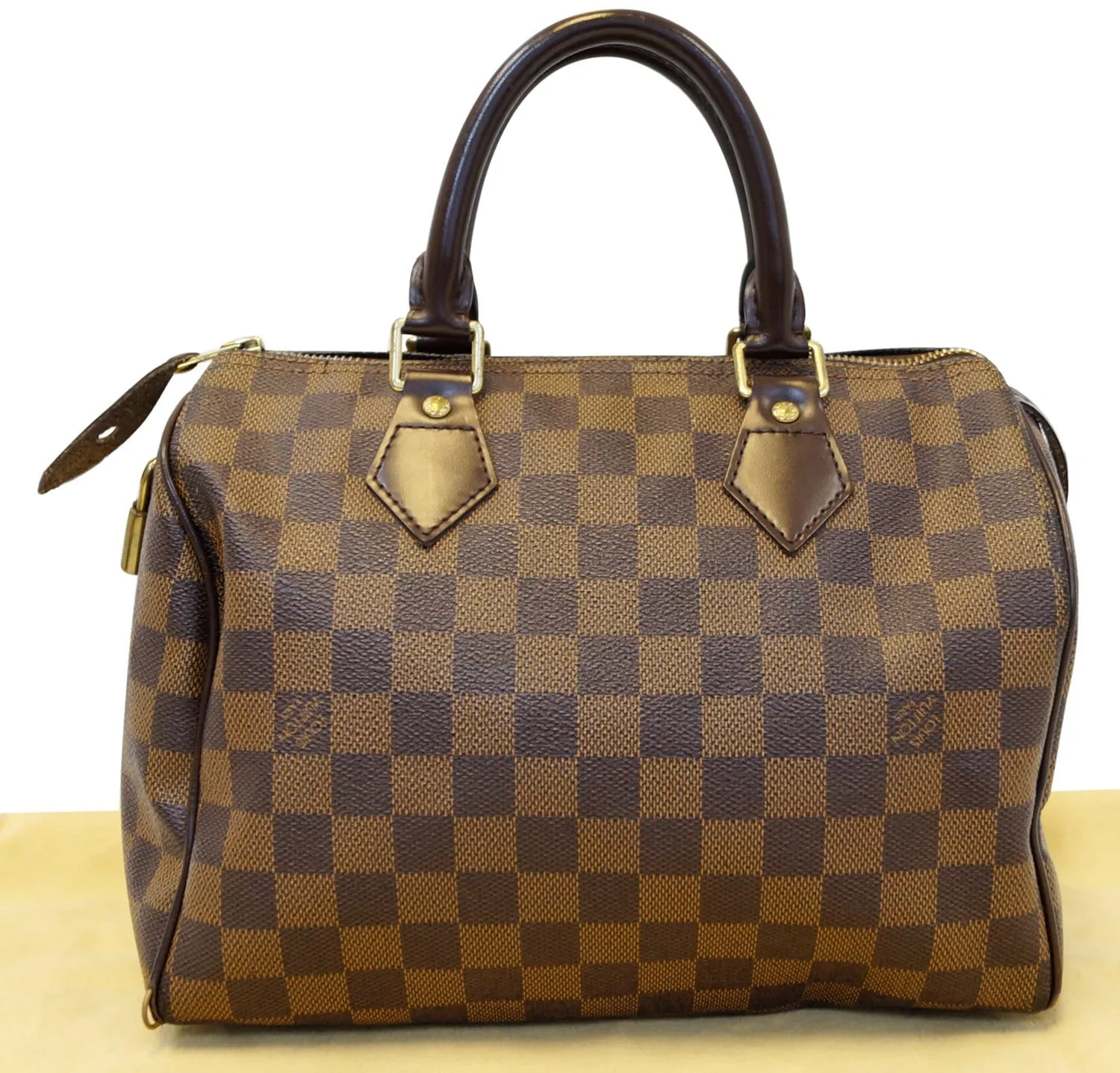 LOUIS VUITTON Damier Ebene Speedy 25 Satchel Bag