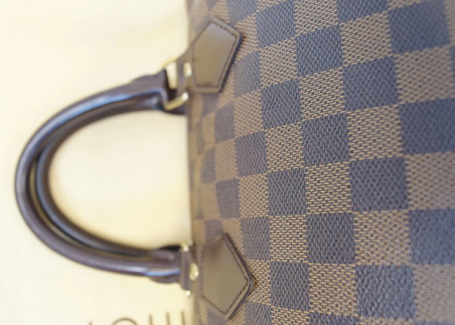 LOUIS VUITTON Damier Ebene Speedy 25 Satchel Bag