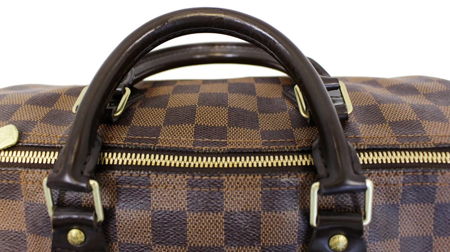 LOUIS VUITTON Damier Ebene Speedy 30 Bandouliere Shoulder Bag