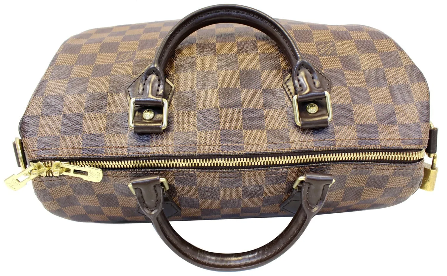 LOUIS VUITTON Damier Ebene Speedy 30 Bandouliere Shoulder Bag