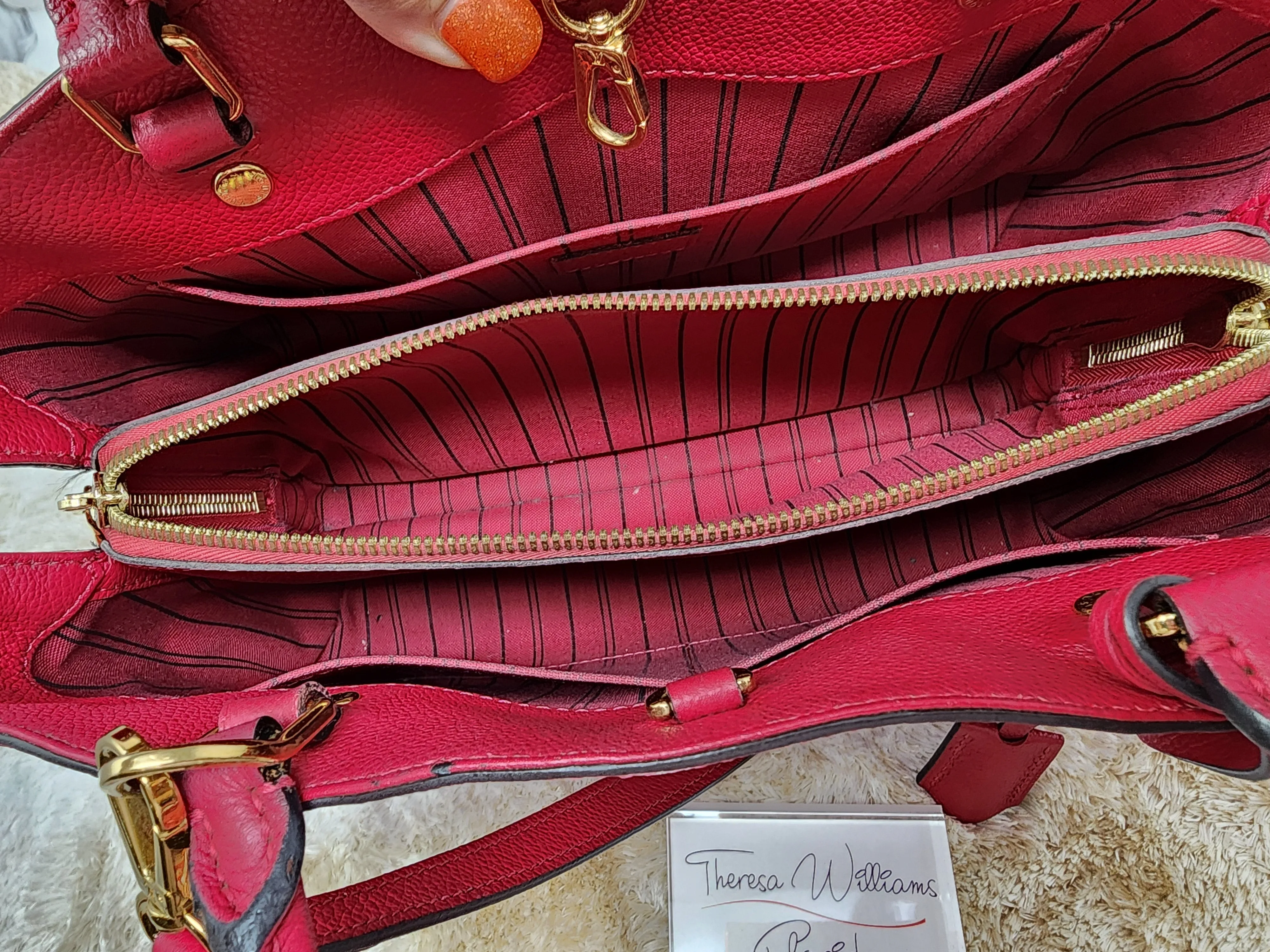 LOUIS VUITTON EMPREINTE MONTAIGNE MM, DAHLIA