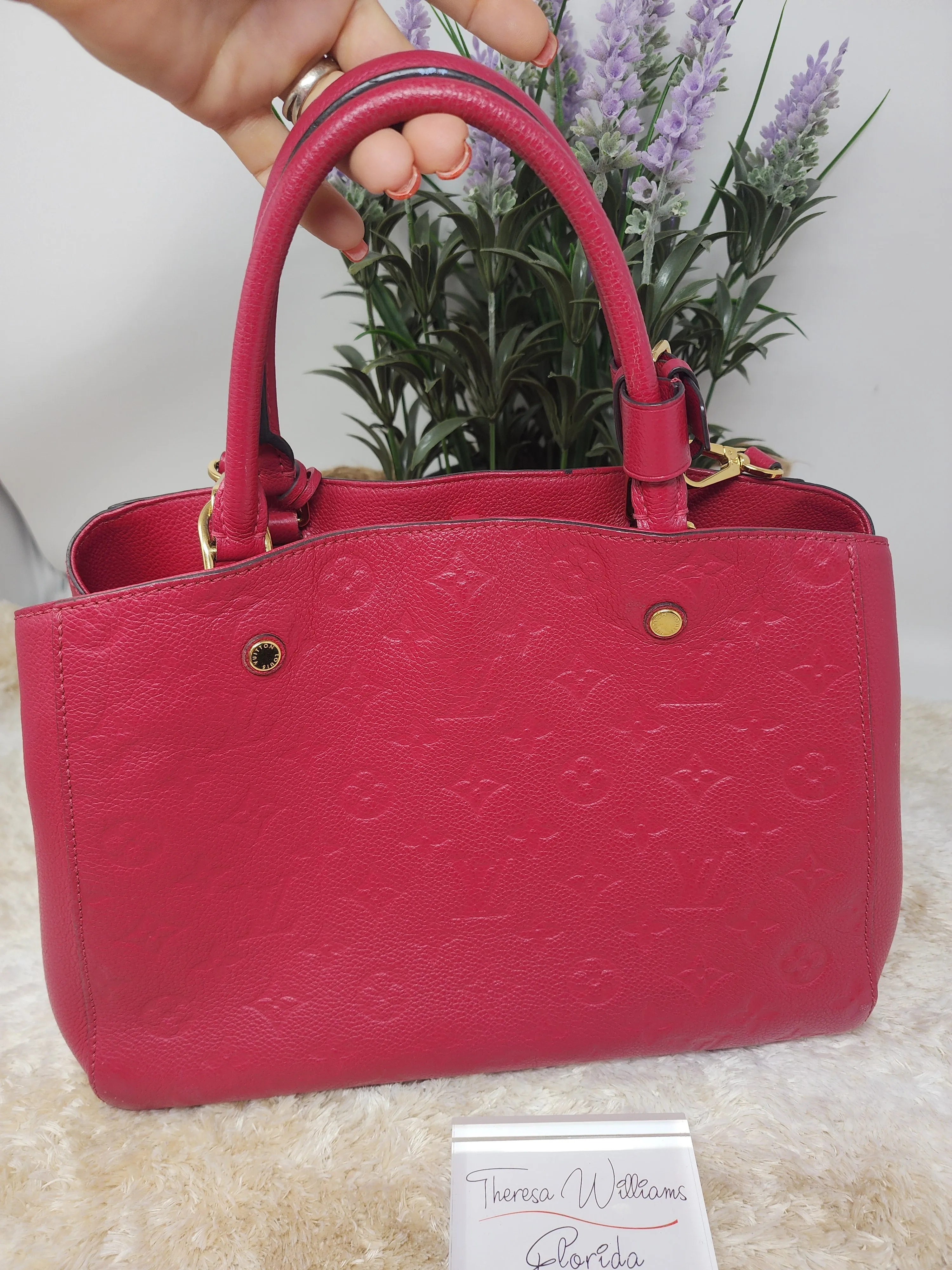 LOUIS VUITTON EMPREINTE MONTAIGNE MM, DAHLIA