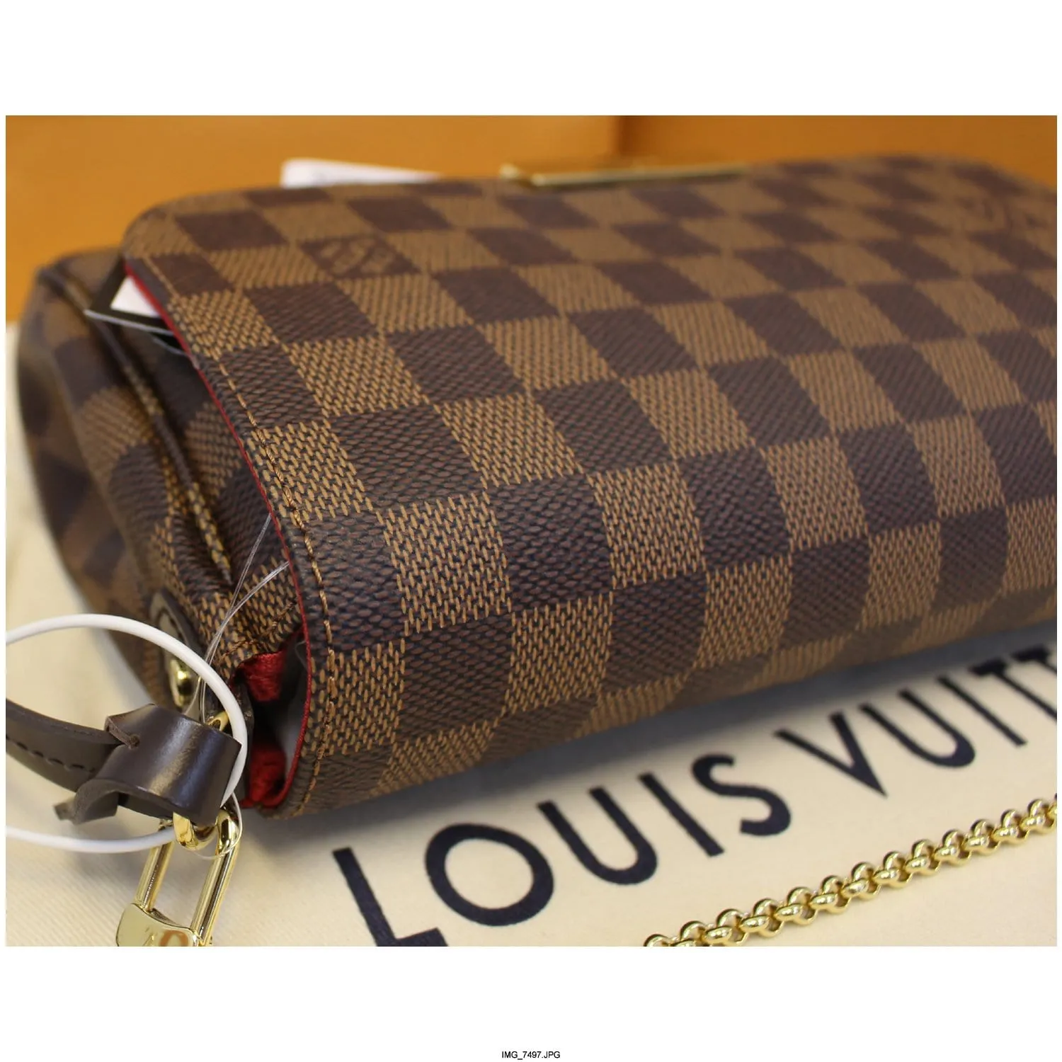 LOUIS VUITTON Favorite MM Damier Ebene Shoulder Crossbody Bag