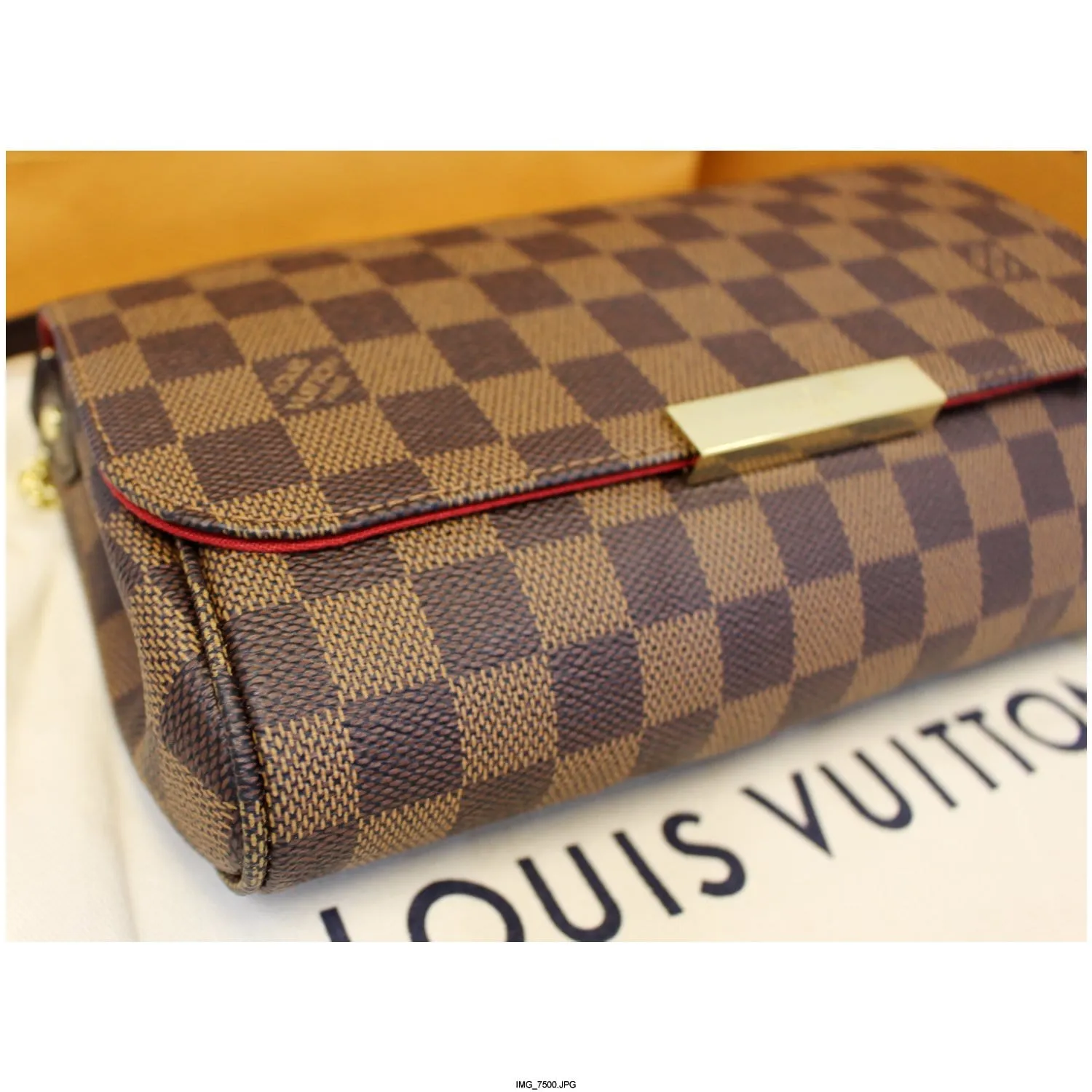 LOUIS VUITTON Favorite MM Damier Ebene Shoulder Crossbody Bag