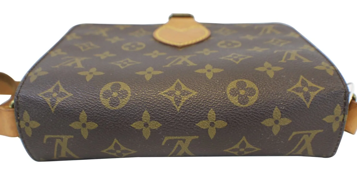 LOUIS VUITTON Monogram Brown Cartouchiere MM Crossbody Bag