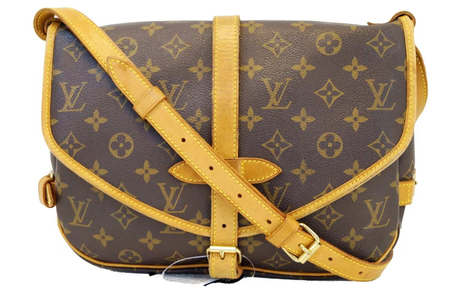 LOUIS VUITTON Monogram Brown Saumur 30 Messenger Bag