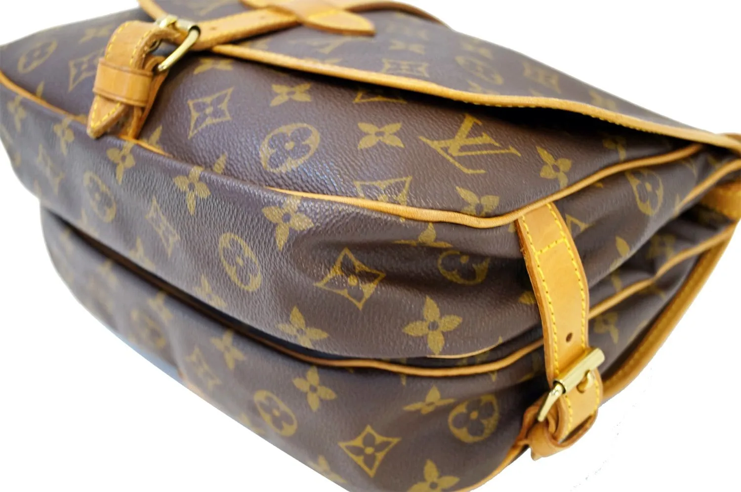 LOUIS VUITTON Monogram Brown Saumur 30 Messenger Bag