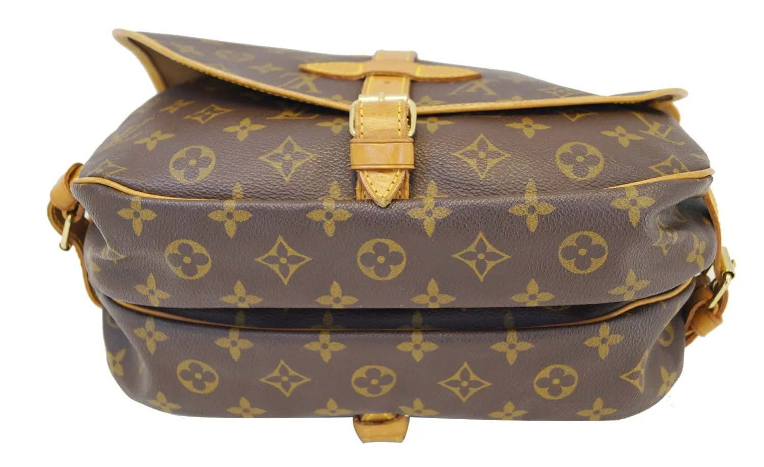 LOUIS VUITTON Monogram Brown Saumur 30 Messenger Bag