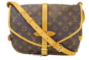 LOUIS VUITTON Monogram Brown Saumur 30 Messenger Bag