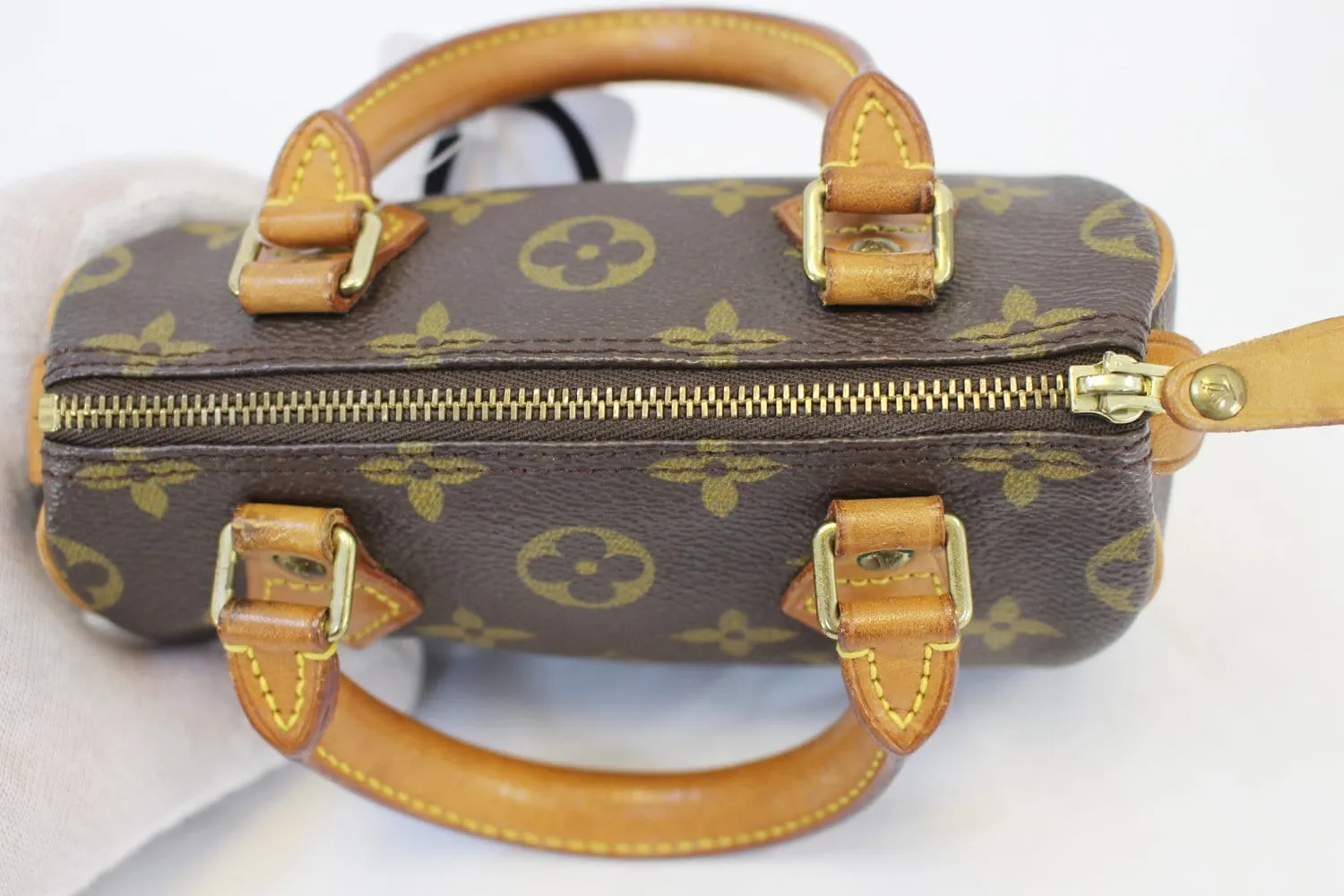 LOUIS VUITTON Monogram Canvas Mini Speedy Satchel  Bag