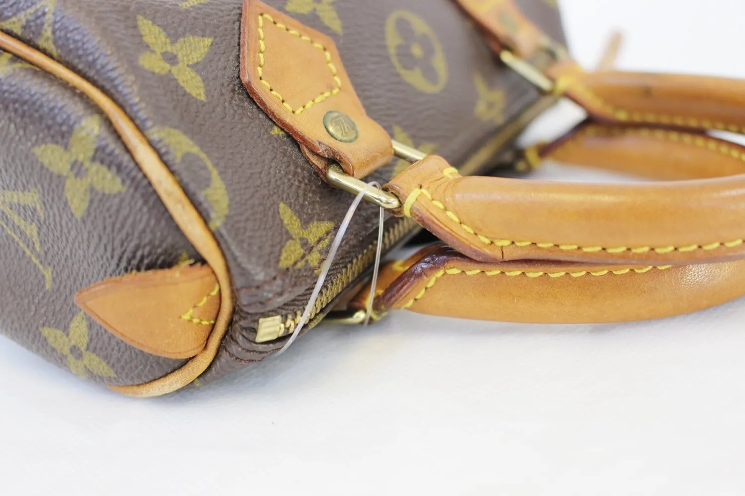 LOUIS VUITTON Monogram Canvas Mini Speedy Satchel  Bag