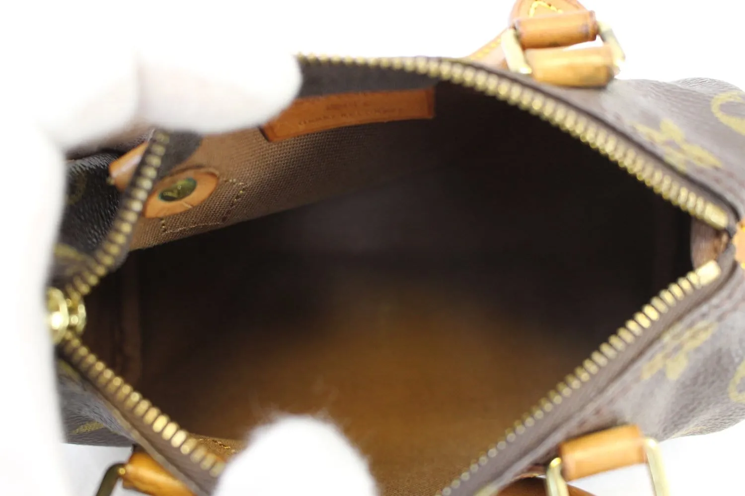 LOUIS VUITTON Monogram Canvas Mini Speedy Satchel  Bag