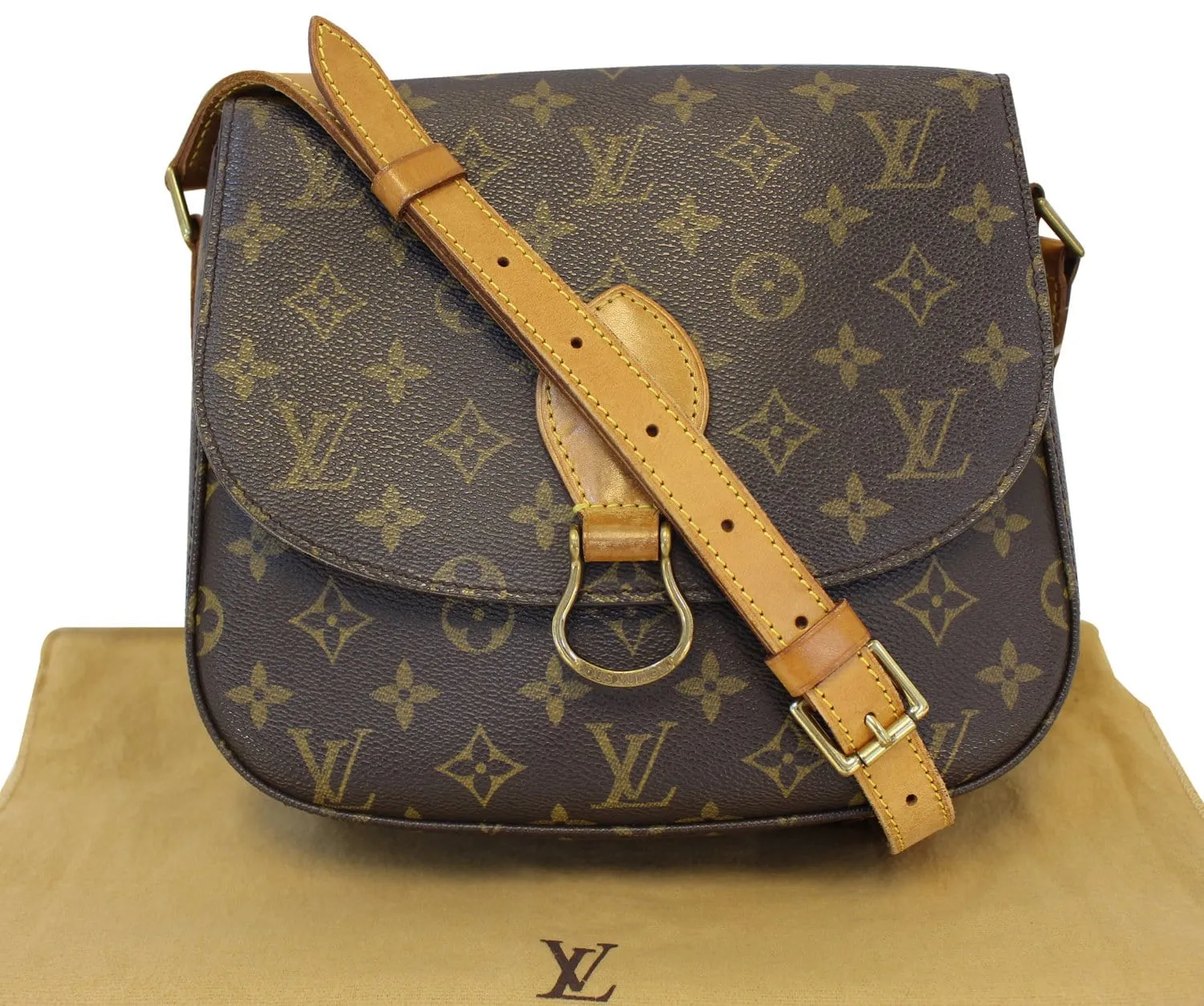 LOUIS VUITTON Monogram Canvas Saint Cloud GM Crossbody