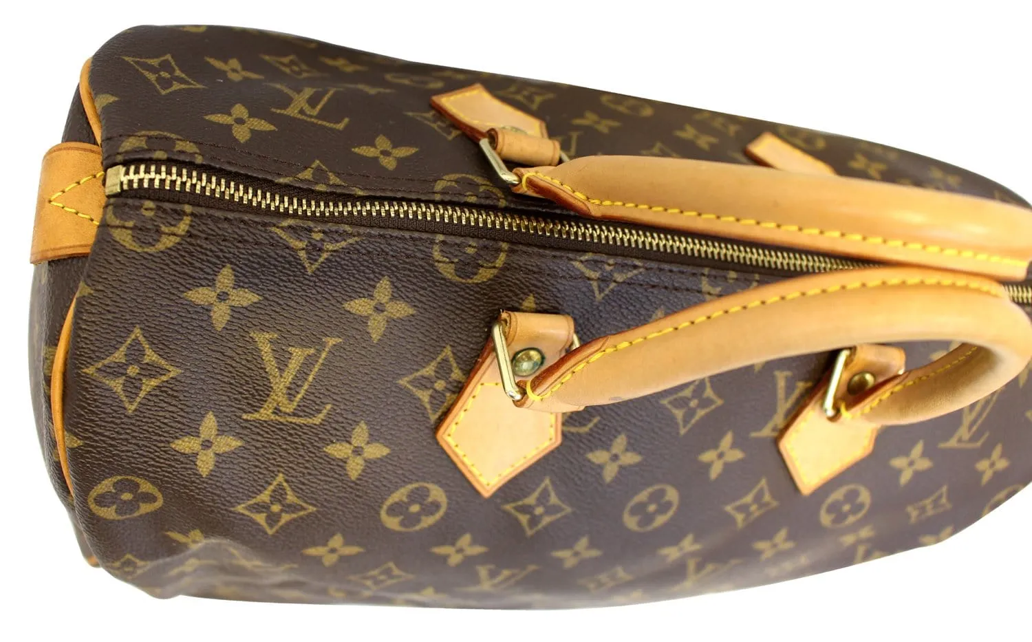 LOUIS VUITTON Monogram Canvas Speedy 35 Satchel Bag