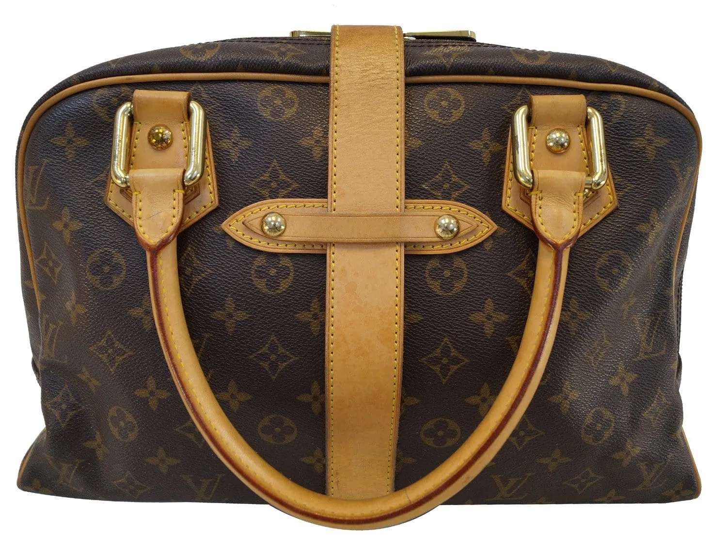 LOUIS VUITTON Monogram Manhattan GM Satchel Bag