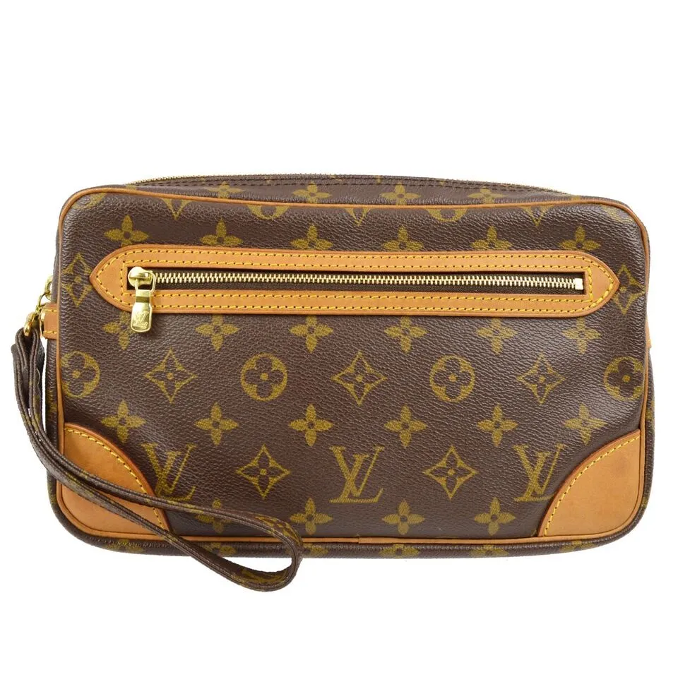 Louis Vuitton Monogram Marly Dragonne GM Clucth Bag M51825 SL0072 111536