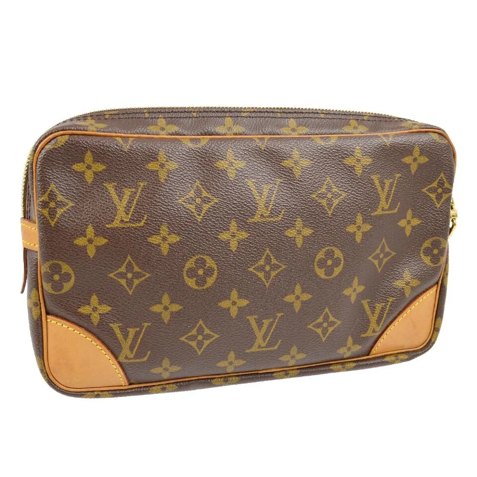 Louis Vuitton Monogram Marly Dragonne GM Clucth Bag M51825 SL0072 111536