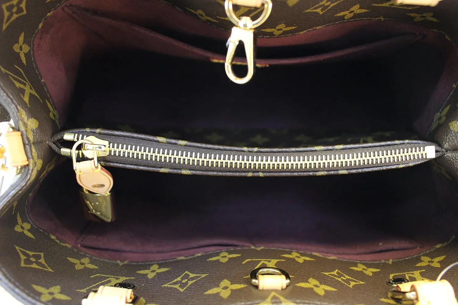 LOUIS VUITTON Monogram Montaigne MM Shoulder Handbag