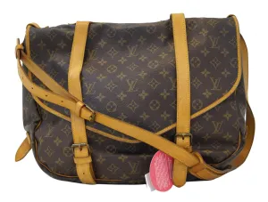 LOUIS VUITTON Monogram Saumur 43 XL Large Shoulder Bag
