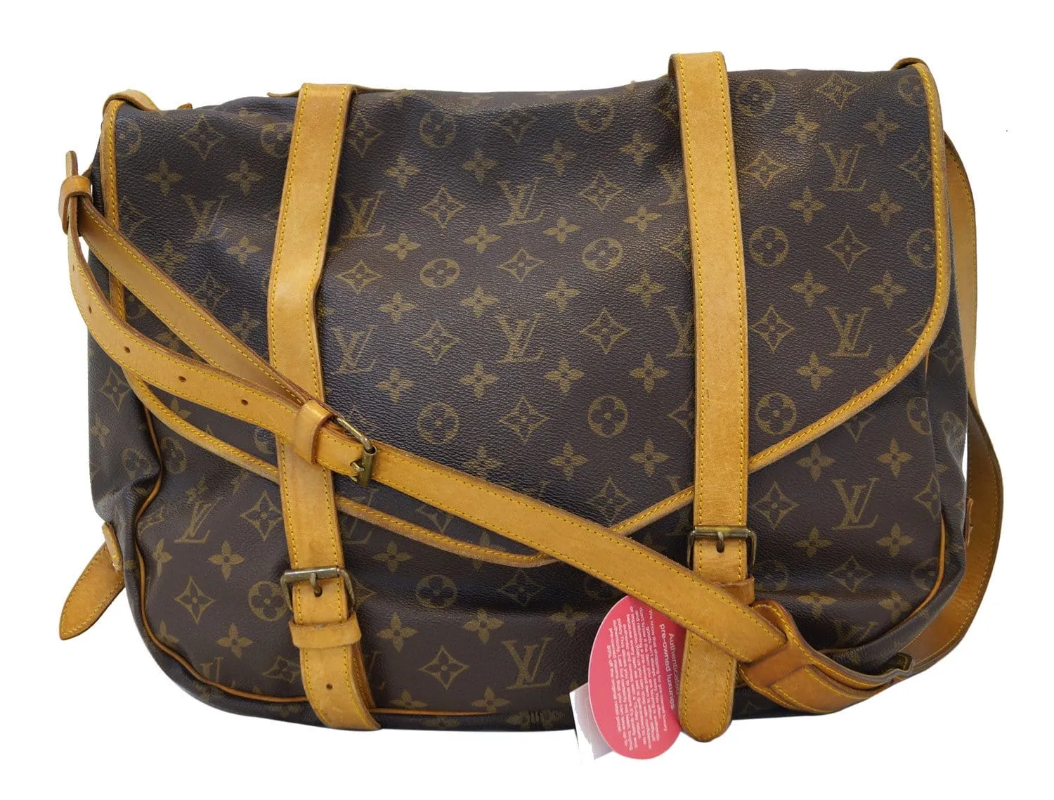 LOUIS VUITTON Monogram Saumur 43 XL Large Shoulder Bag