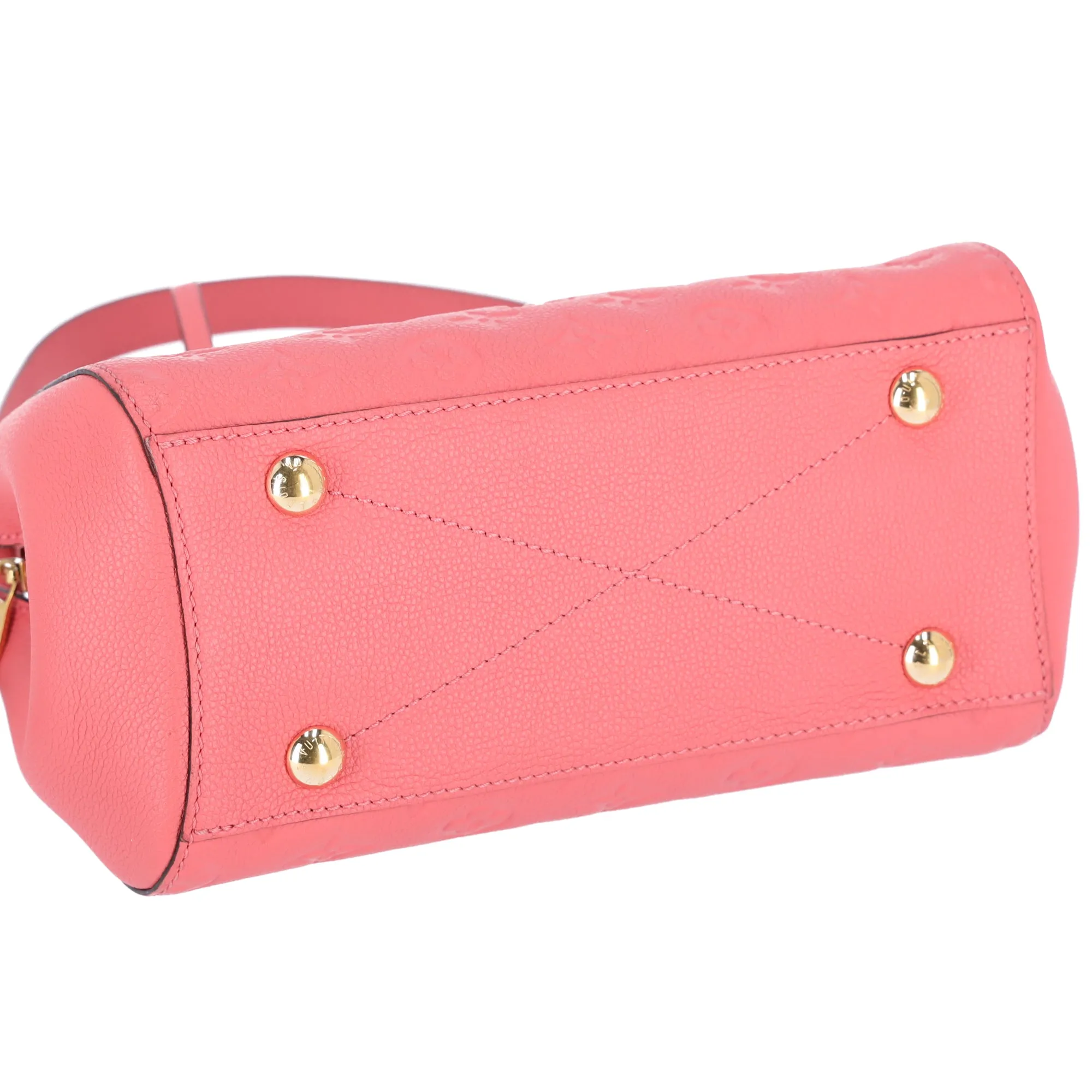 Louis Vuitton Montaigne BB Satchel Monogram Empreinte Leather Blossom Pink