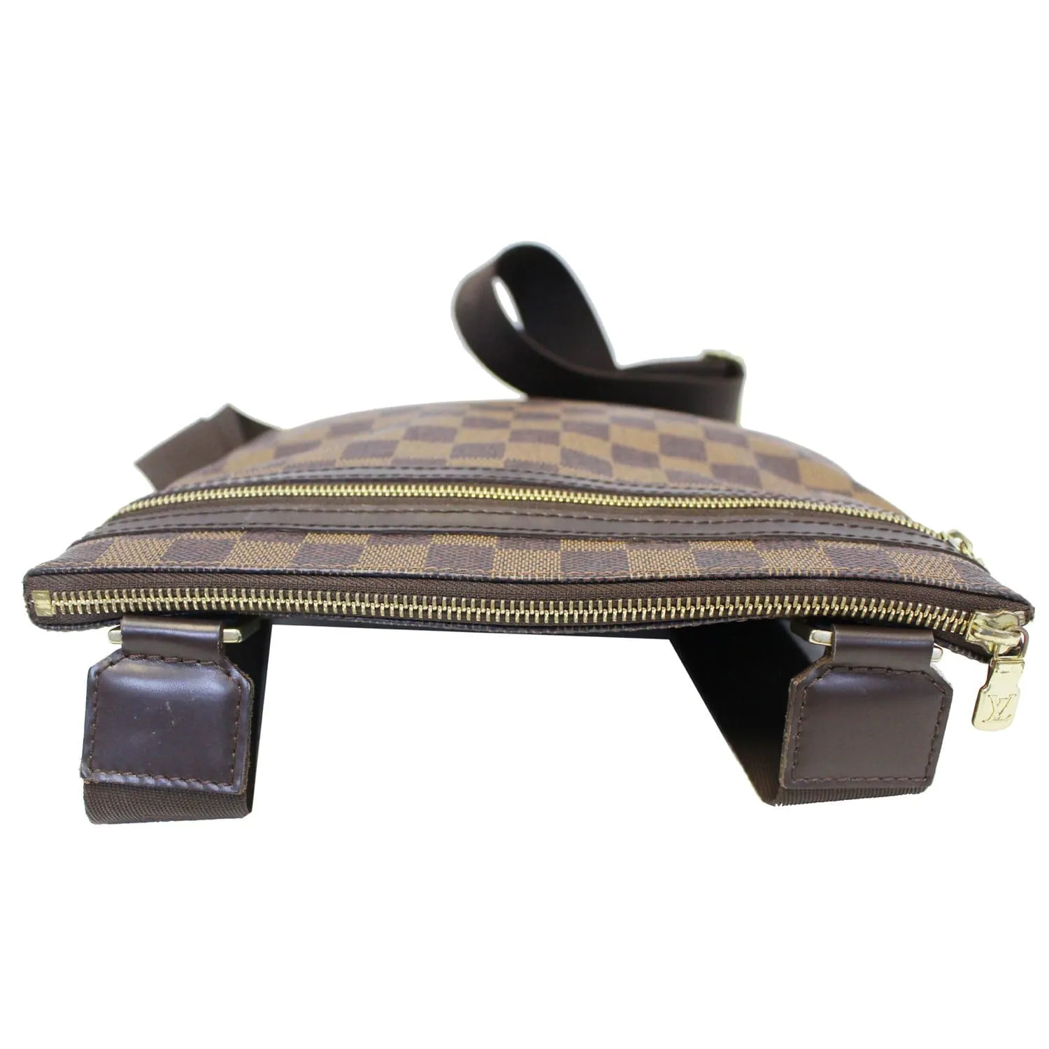 LOUIS VUITTON Pochette Bosphore Damier Ebene Crossbody Bag Brown