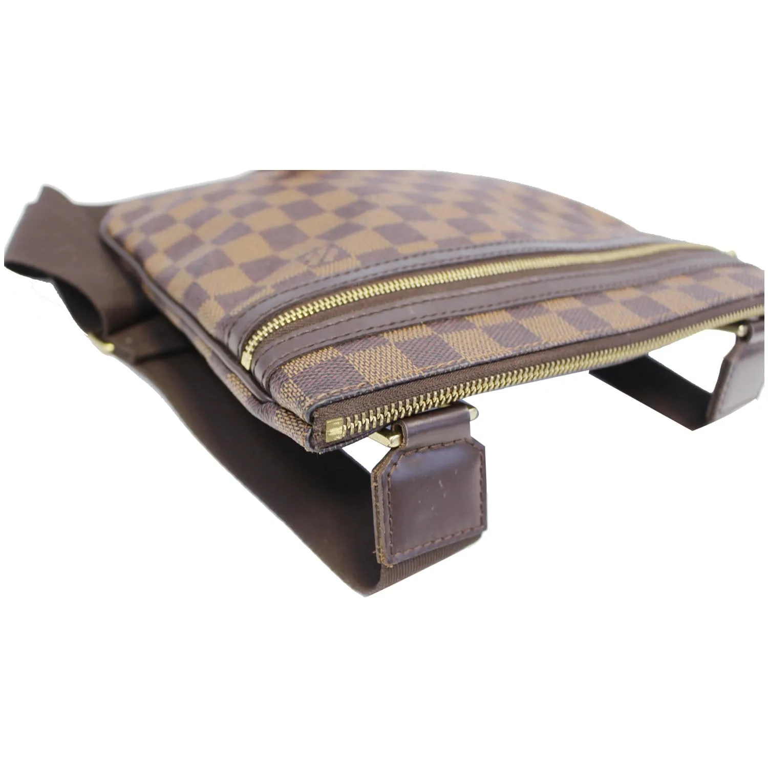 LOUIS VUITTON Pochette Bosphore Damier Ebene Crossbody Bag Brown