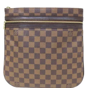 LOUIS VUITTON Pochette Bosphore Damier Ebene Crossbody Bag Brown