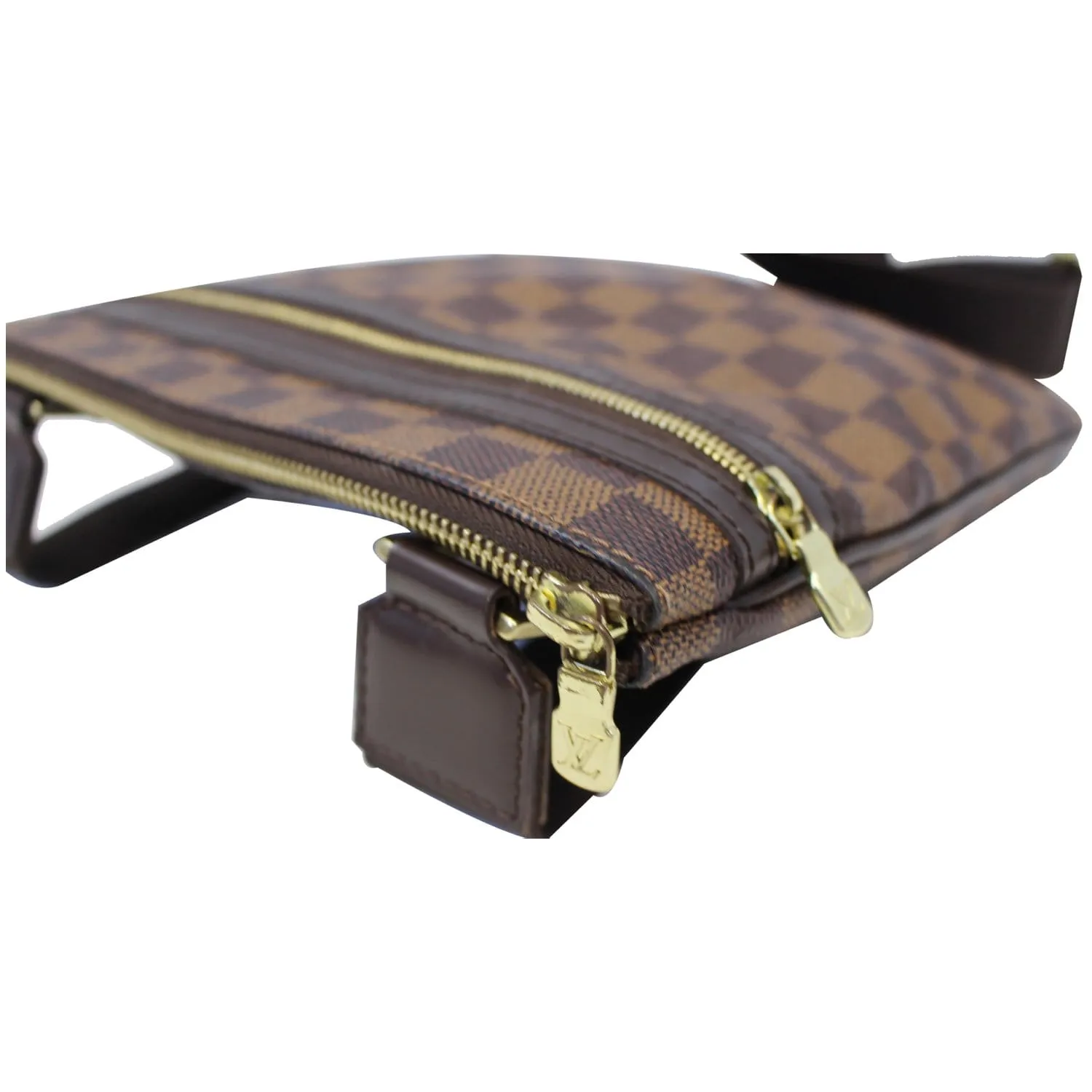 LOUIS VUITTON Pochette Bosphore Damier Ebene Crossbody Bag Brown