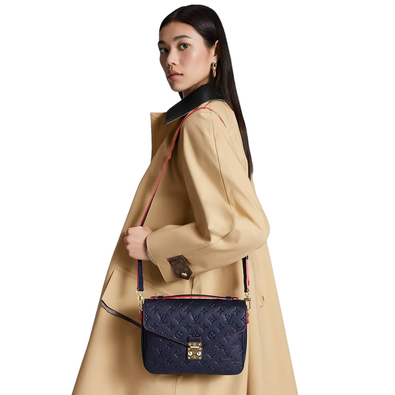 Louis Vuitton Pochette Métis in Navy/Red