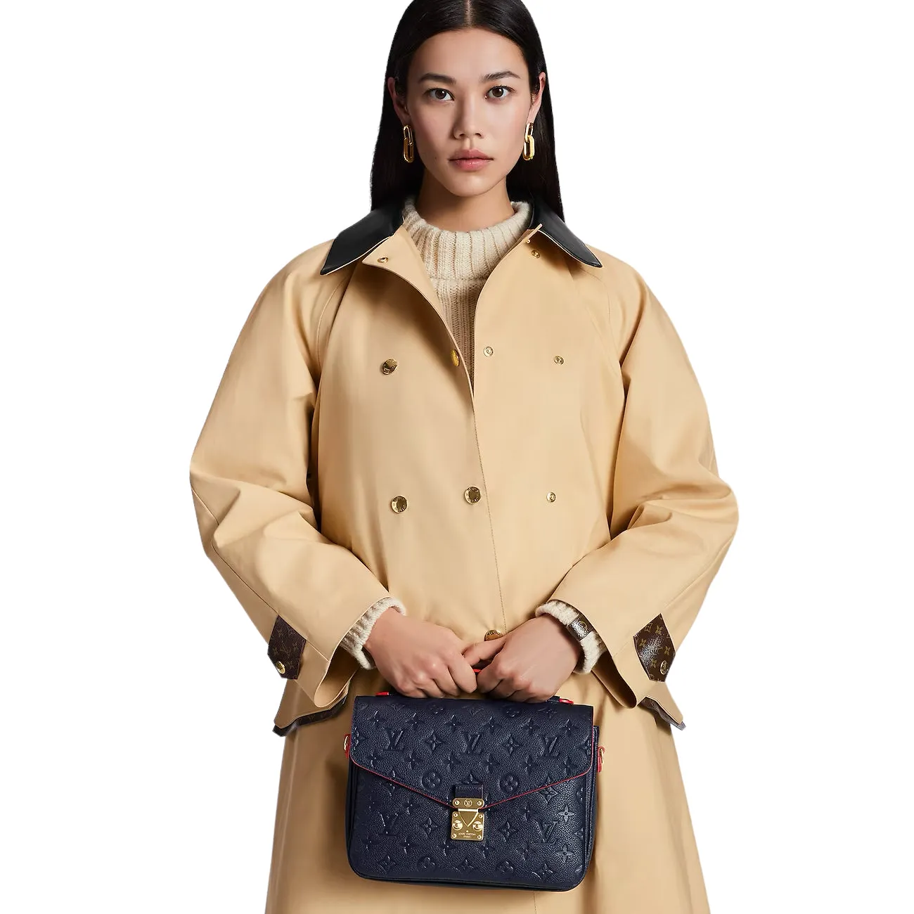 Louis Vuitton Pochette Métis in Navy/Red