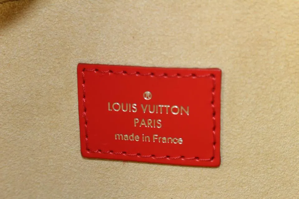 Louis Vuitton Red Monogram Dora PM Dome 2way Satchel Bag  10lk516s