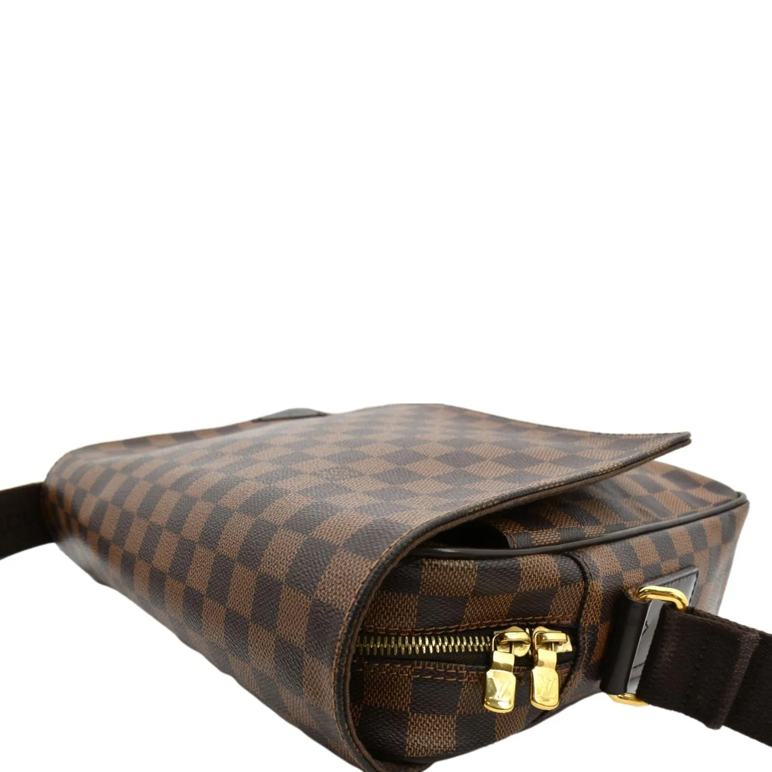 LOUIS VUITTON Shelton MM Damier Canvas Messenger Bag Brown