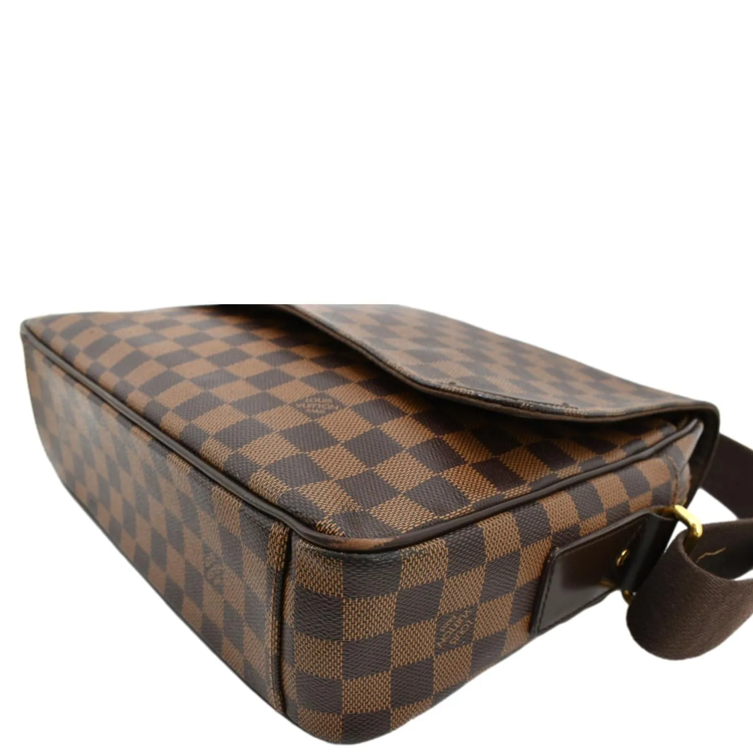LOUIS VUITTON Shelton MM Damier Canvas Messenger Bag Brown