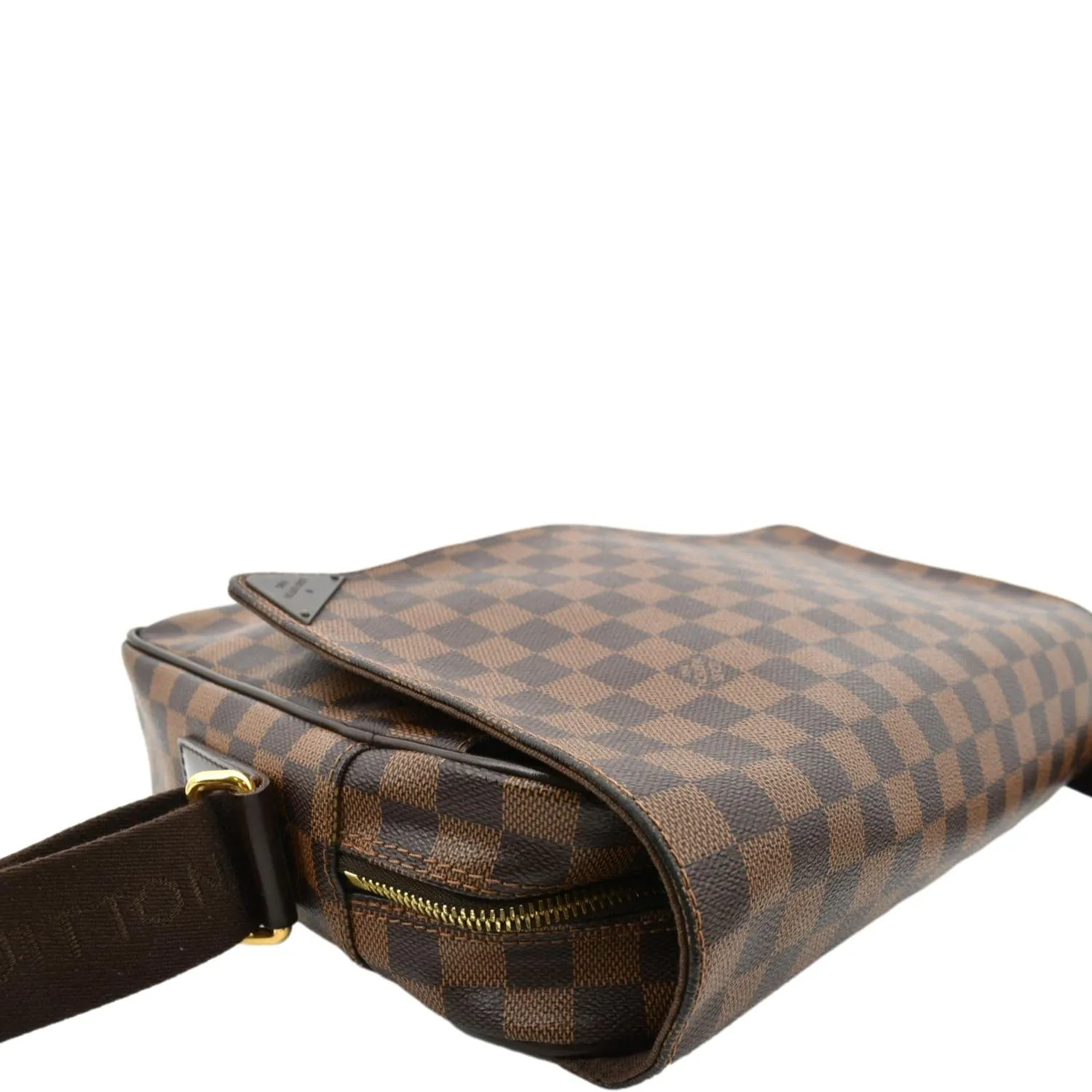 LOUIS VUITTON Shelton MM Damier Canvas Messenger Bag Brown