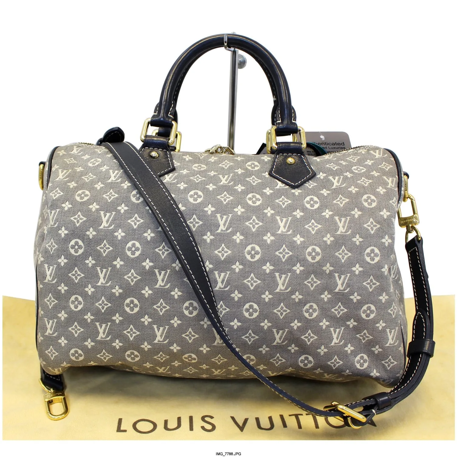 LOUIS VUITTON Speedy 30 Bandouliere Monogram Mini Lin Shoulder Bag